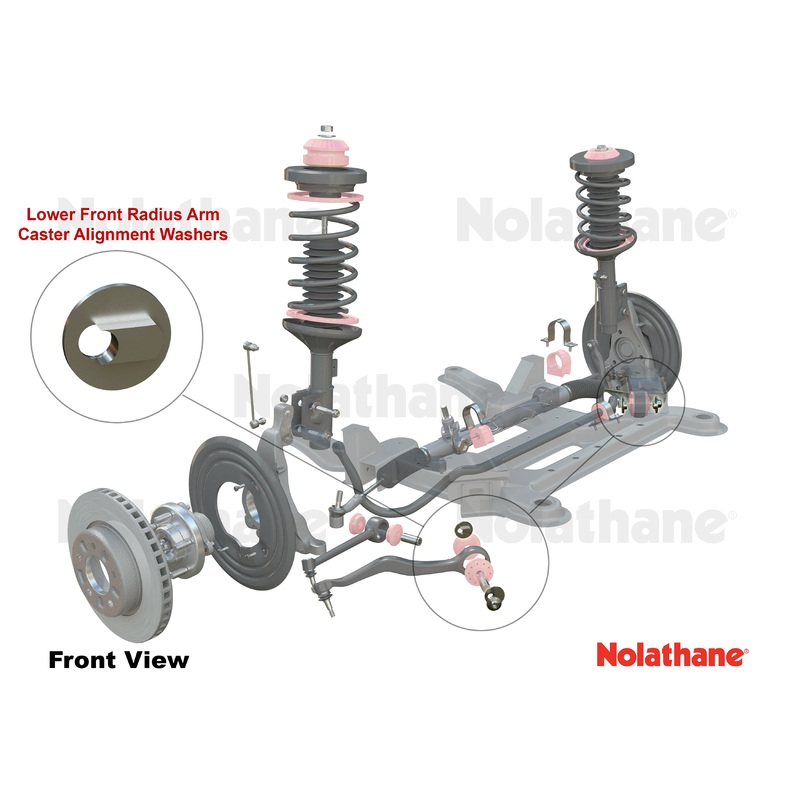 Nolathane Front Radius Arm – Lower Washer Kit | 2008 Pontiac G8 GT and 2014-2017 Chevrolet SS (REV028.0100)