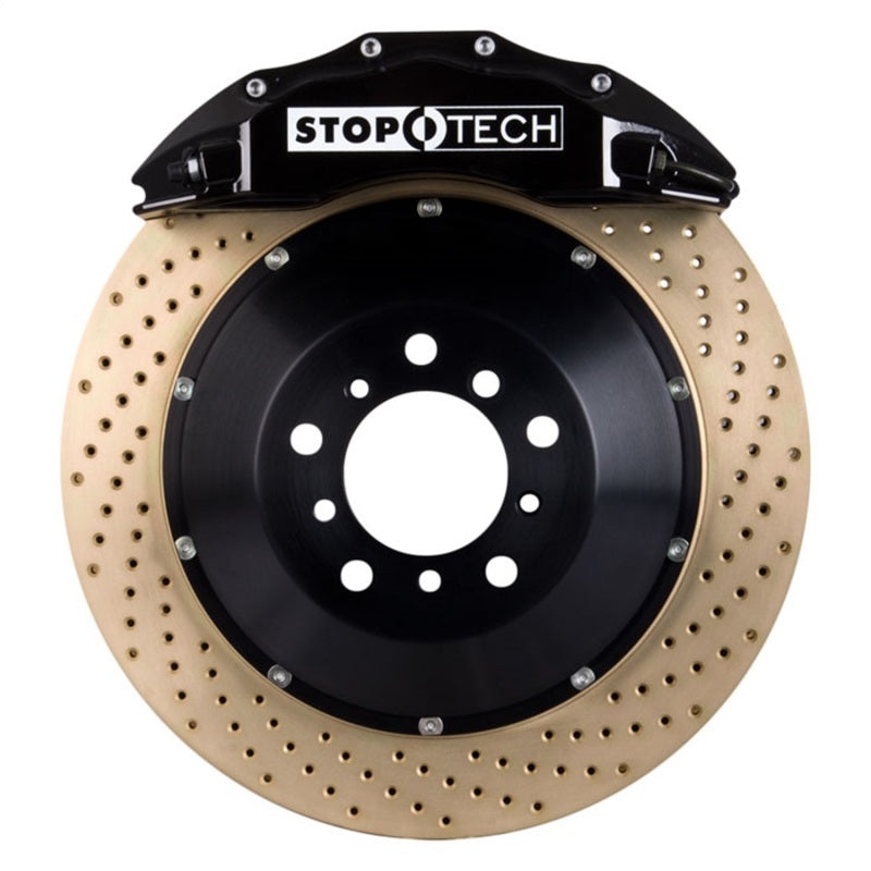 StopTech BBK 08-11 Audi S5 Front Black ST-60 Calipers 380×32 Zinc Drilled Rotors Pads SS Lines