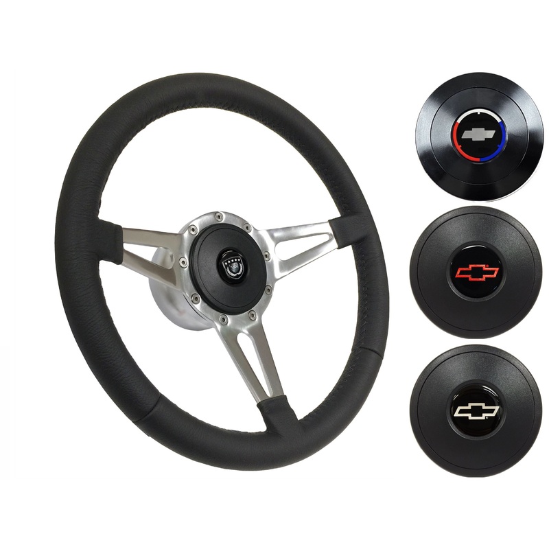 1967-68 El Camino Steering Wheel Kit | Black Leather | ST3059