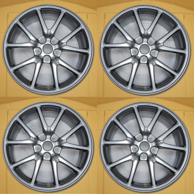 For Tesla Model 3 OEM Design Wheel 18″ 2017-2023 18×8.5 Charcoal Set of 4 Replacement Rim 1044221