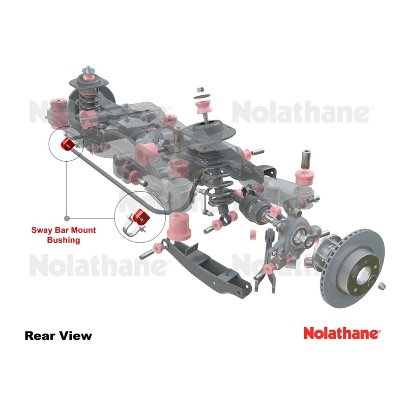 Nolathane Rear Sway Bar – Mount Bushing Kit (14mm) | 2006-2013 BMW 3-Series and 2008-2013 BMW 1-Series (REV012.0116)
