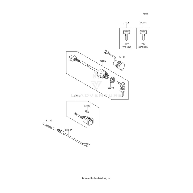 Switch,Rear Brake by Kawasaki