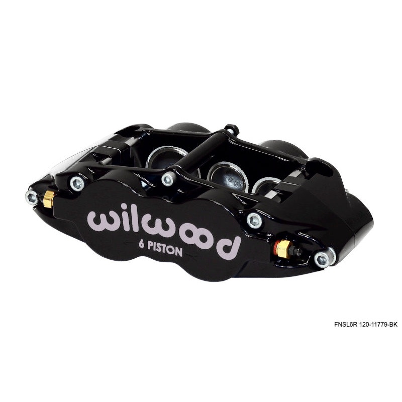 Wilwood Caliper-Narrow Superlite 6R-LH – Black 1.62/1.12/1.12in Pistons 1.25in Disc