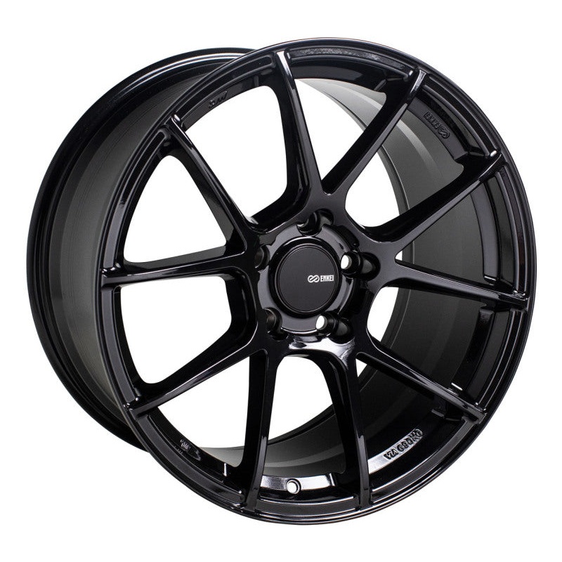 Enkei TS-V 18×8.5 5×120 38mm Offset 72.6mm Bore Gloss Black Wheel