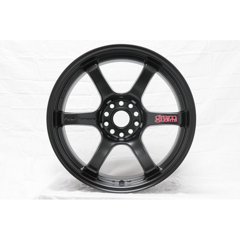 Gram Lights 57DR 19×8.5 +35 5-114.3 Semi Gloss Black Wheel