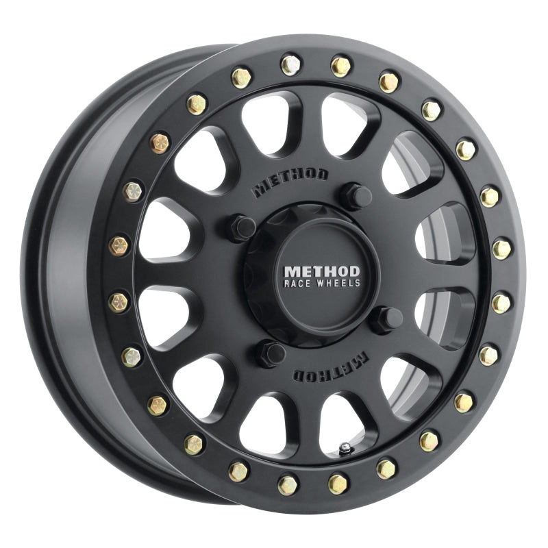 Method MR401 UTV Beadlock 15×6 / 5+1/53mm Offset / 4×136 / 106mm CB Matte Black Wheel