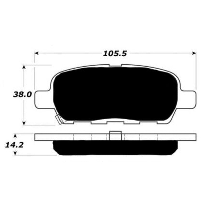 Porterfield Brake Pads for 2016 NISSAN SENTRA