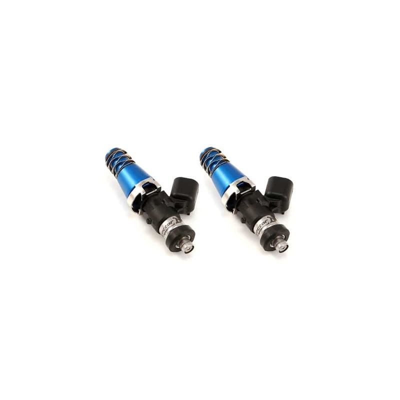 Injector Dynamics ID2000, for 03-11 RX8, 11mm (blue) adaptors. Denso lower cushions. Set of 2. Secondaries Only. Two blue m8 washers