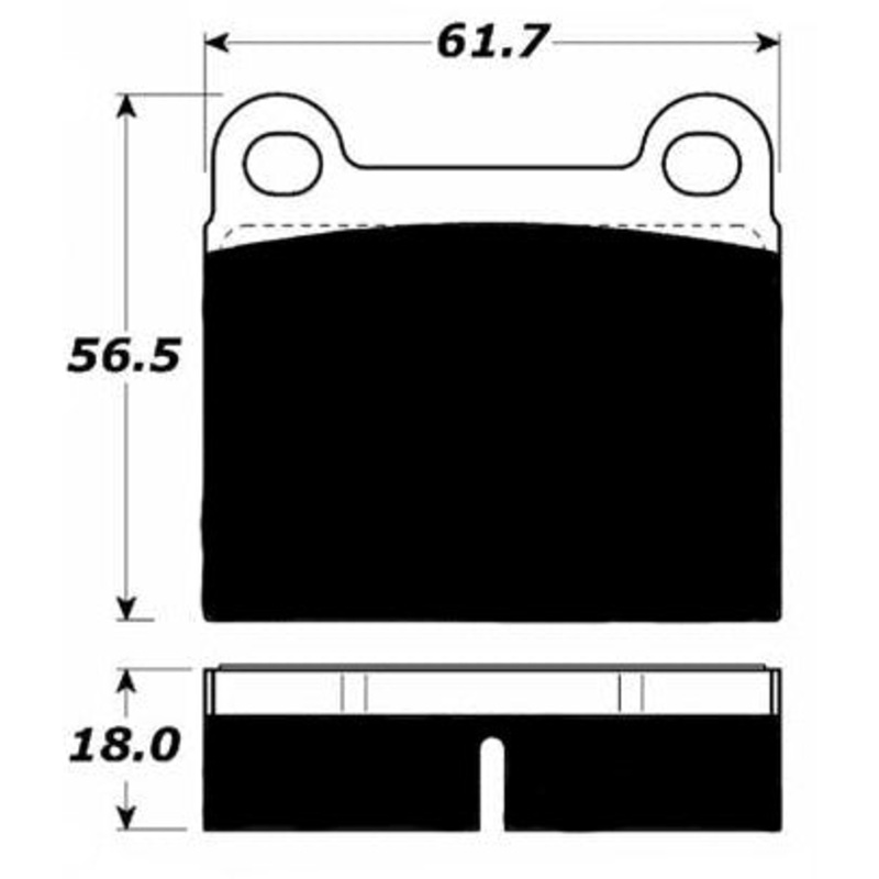 Porterfield Brake Pads for 1972 AUDI FOX (USA)