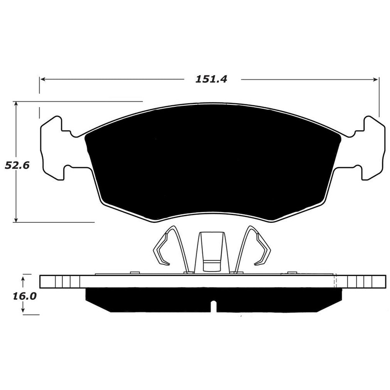 Porterfield Brake Pads for 2013 FIAT 500