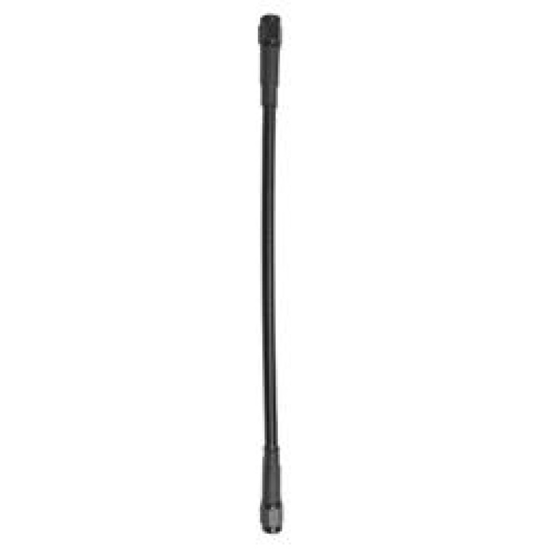 Fragola -3AN Ext Black Covered Assembly Straight x Straight 18in