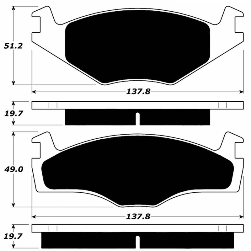 Porterfield Brake Pads for 1987 VOLKSWAGEN GOLF
