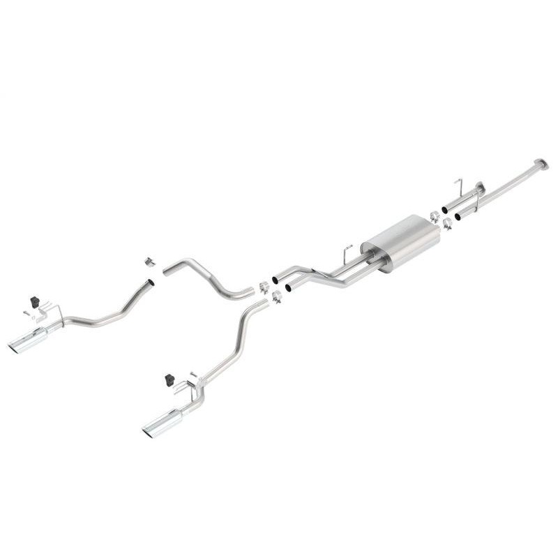 Borla 14-21 Toyota Tundra 4.6L/5.7L Crew Max SB DC SB Touring Cat Back Exhaust Dual Split Rear Exit