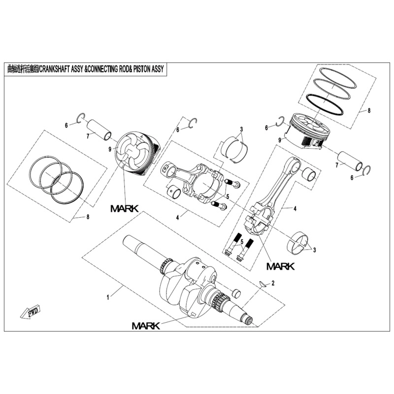 Crankshaft Mark A by CF Moto