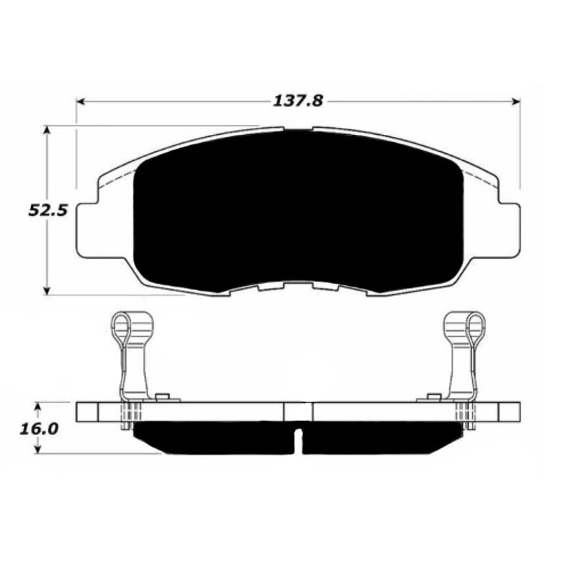 Porterfield Brake Pads for 2007 HONDA CIVIC Coupe LX
