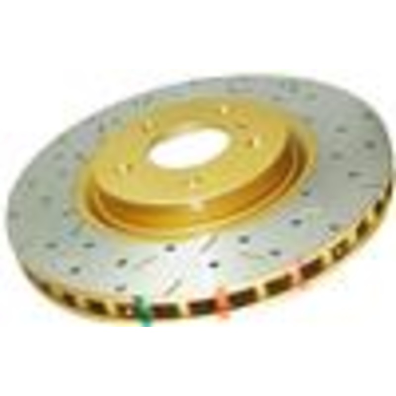 DBA 06+ BMW 335d/335i E90/91/92 Rear Drilled & Slotted 4000 Series Rotor
