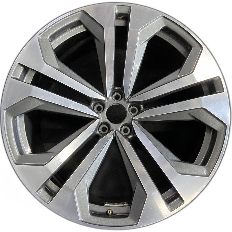 22″ Q8 19-22 22×10 alloy 5 spoke double spoke gray Original OEM Wheel Rim