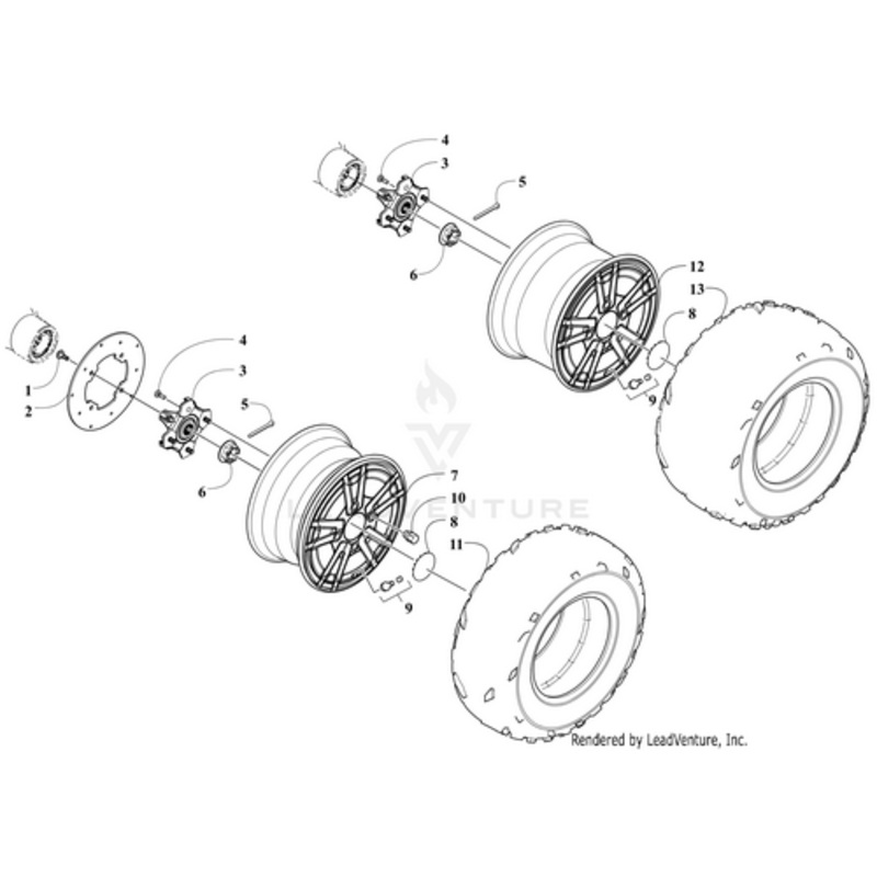 Tire Carlisle Tpro-25X8R12 by Arctic Cat
