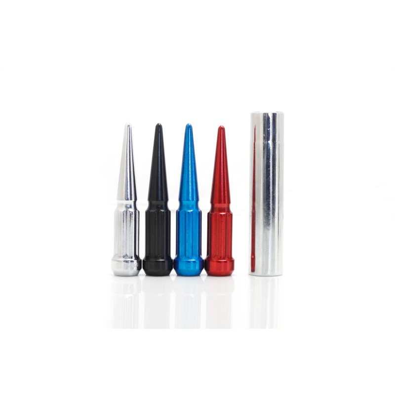 Wheel Mate Spiked Lug Nuts Set of 20 – Blue 9/16in