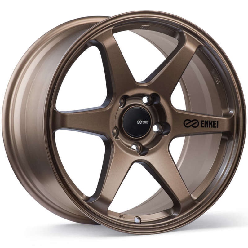 Enkei T6R 17×9 45mm Offset 5×100 Bolt Pattern 72.6 Bore Matte Bronze Wheel