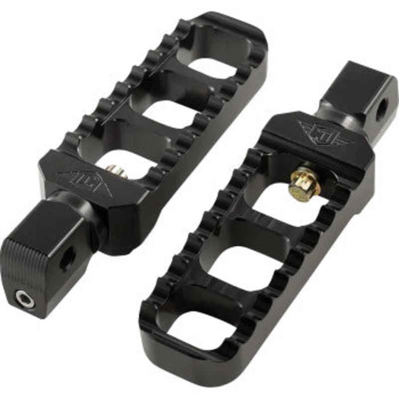 Serrated Footpegs – Black – Narrow by Joker Machine