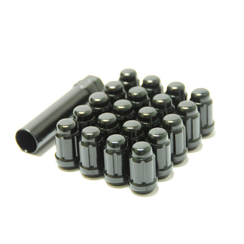Wheel Mate Muteki Closed End Lug Nuts – Black Chrome 12×1.25