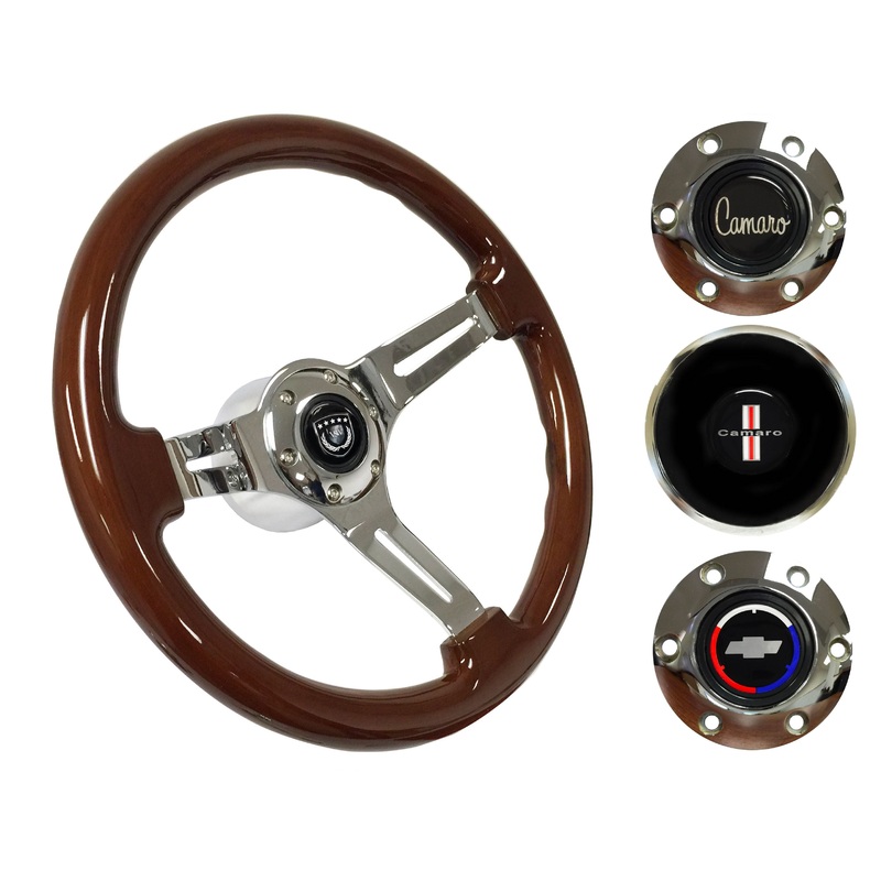 1967-68 Camaro Steering Wheel Kit | Mahogany Wood | ST3011