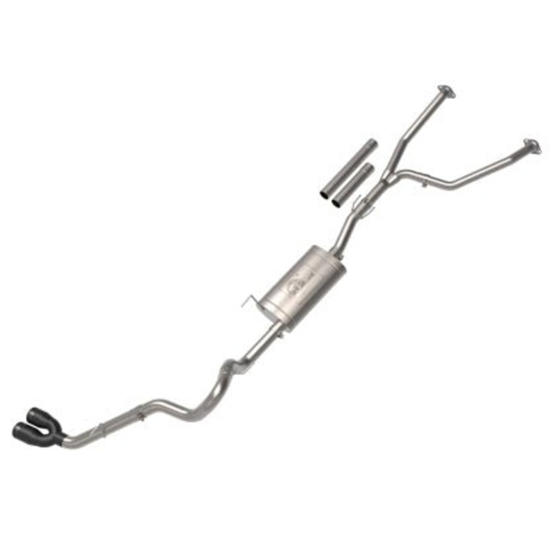 aFe 2022 Toyota Tundra V6-3.5L (tt) Vulcan Series 2.5in to 3in 304 SS Cat-Back Exhaust w/ Black Tip