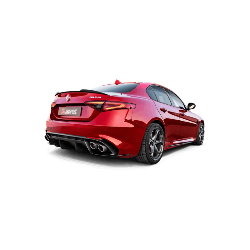 Akrapovic 17-19 Alfa Romeo Giulia Quadrifoglio Evolution Line Cat Back (Titanium)