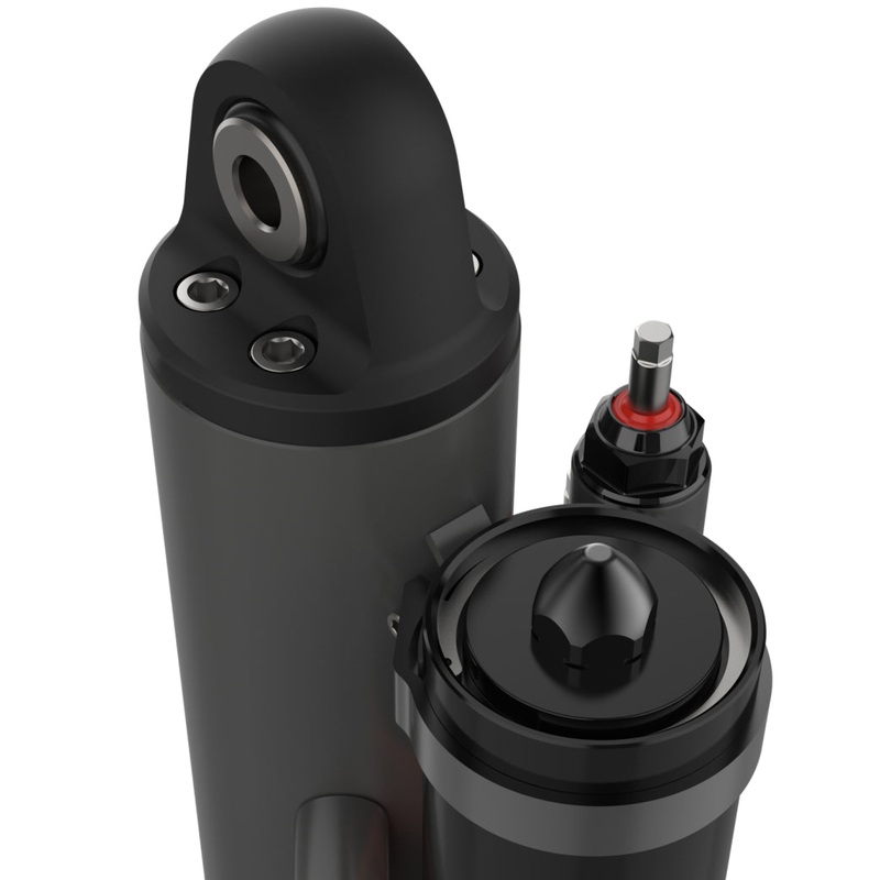 Fox 3.5 Factory Race 3/4in Shaft 5-Tube External Bypass 18in Piggyback Shock – Right