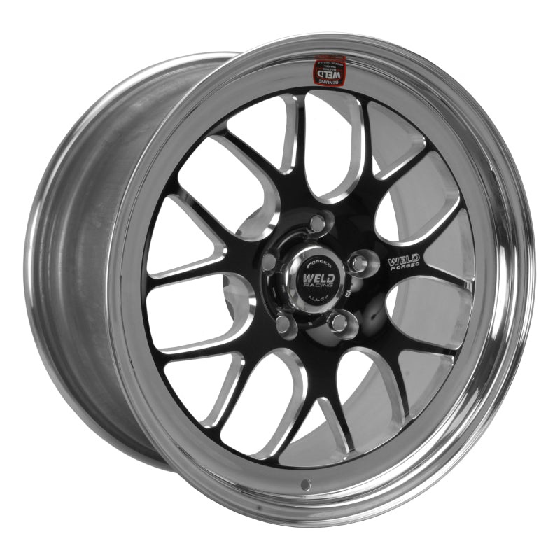 Weld S77 18×10.5 / 5×4.5 BP / 5.6in. BS Black Wheel (High Pad) – Non-Beadlock